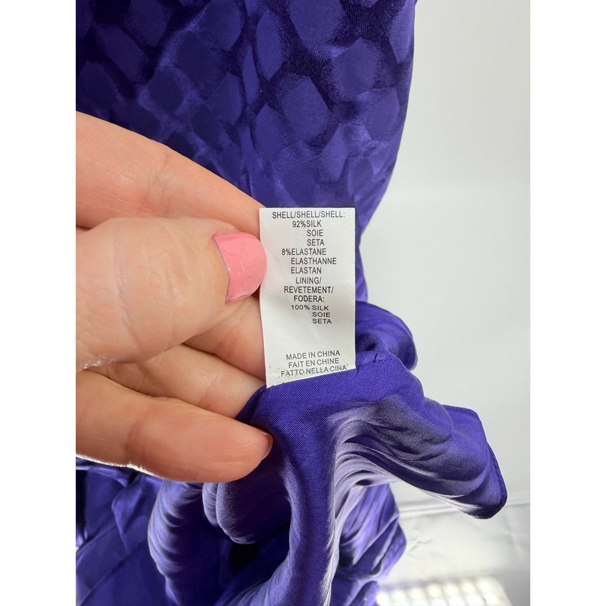 Halston Heritage Diamond Geo Print Tiered Maxi Dress