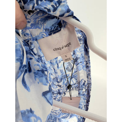 Cinq á Sept Coastal Bouquet Rashan Top - Size S