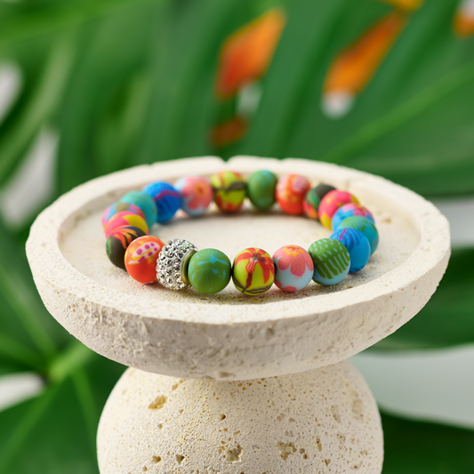 JILZARAH Paradise Island Crystal Stretch Bracelet