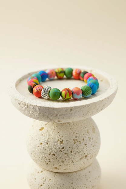 JILZARAH Paradise Island Crystal Stretch Bracelet