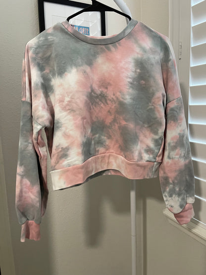 BB Dakota You’re Trippin’ Tie-Dye Cropped Sweatshirt