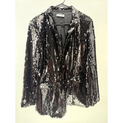Azalea Wang Dubai Black Sequin Blazer