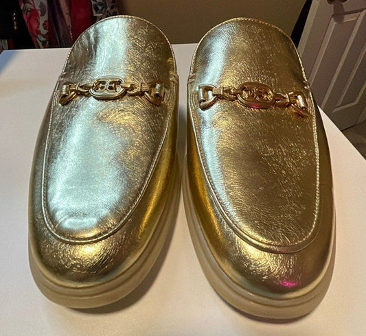 Sam Edelman Gold Slip-on's