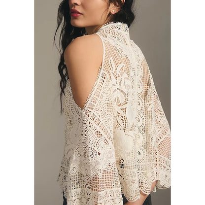 Farm Rio x Anthropologie Guipure Blouse