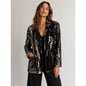 Azalea Wang Dubai Black Sequin Blazer