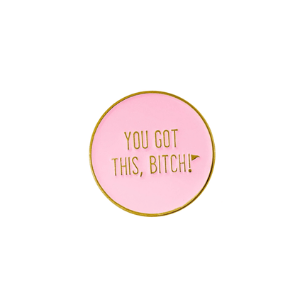 Birdie Girl Golf - Sassy Women's Golf Ball Marker Collection (set of 4) with Hat Clip