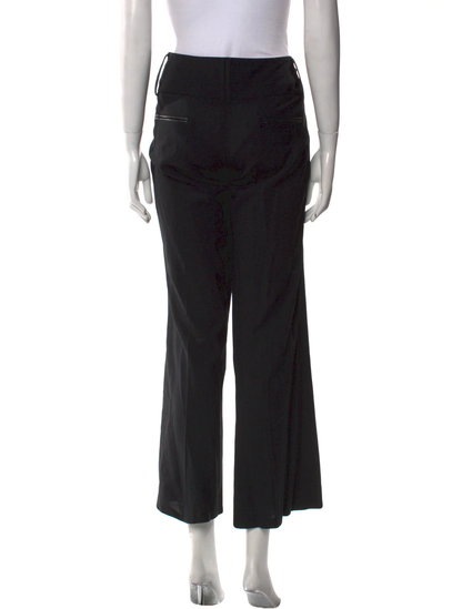 Alice + Olivia Black Wool Wide Leg Pants