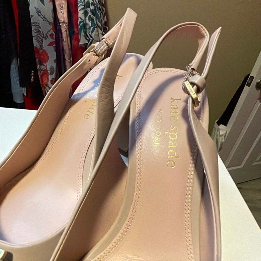 Kate Spade Pink Sling Back Heels