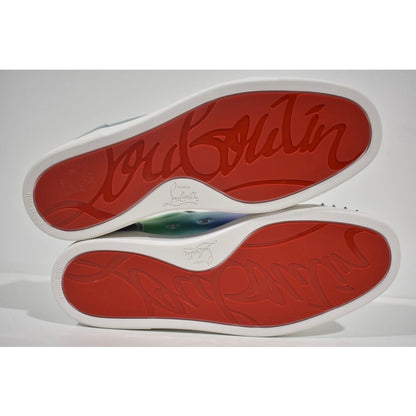 Christian Louboutin Men's Fun Louis Junior Spikes Flat Licorne Low Sneaker - Size 8.5