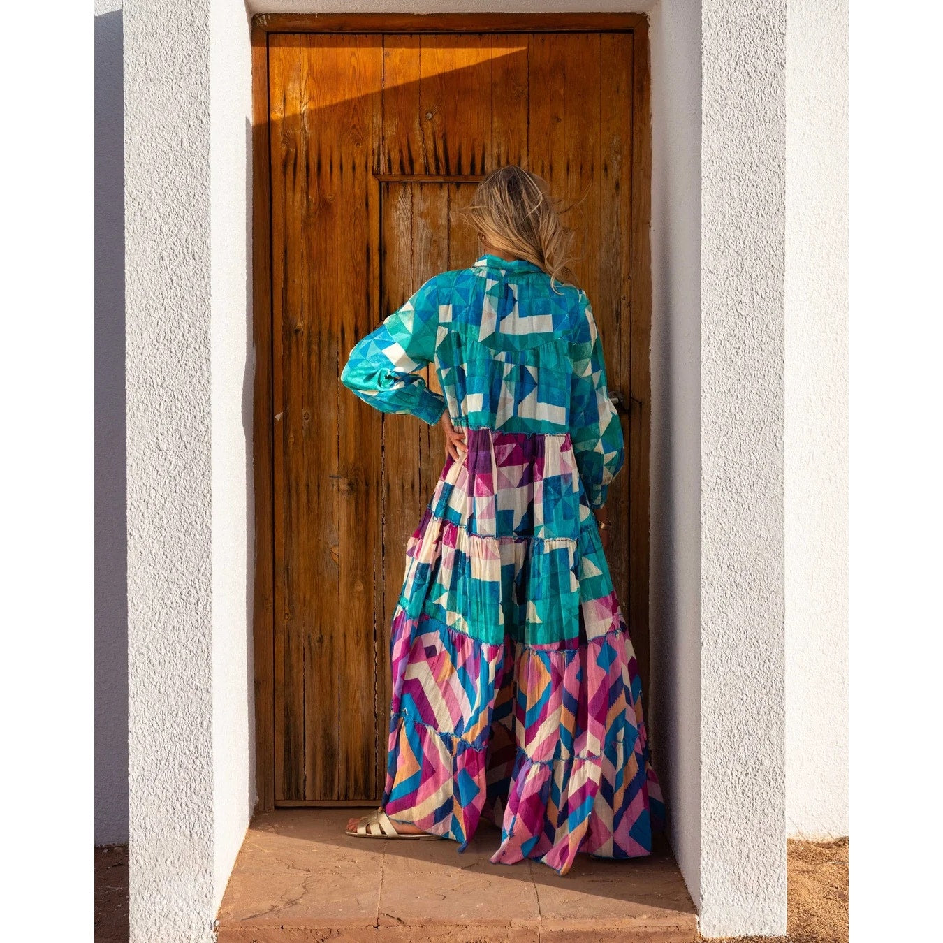 Gold & Silver Cuba Maxi Dress