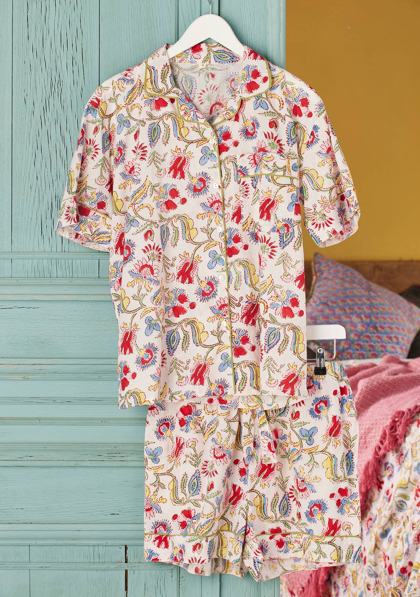 Namaste Shvanthi Block Print Short Pajamas