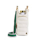 WanderFull - White Ripstop HydroBag with Green, White Navy Striped Strap