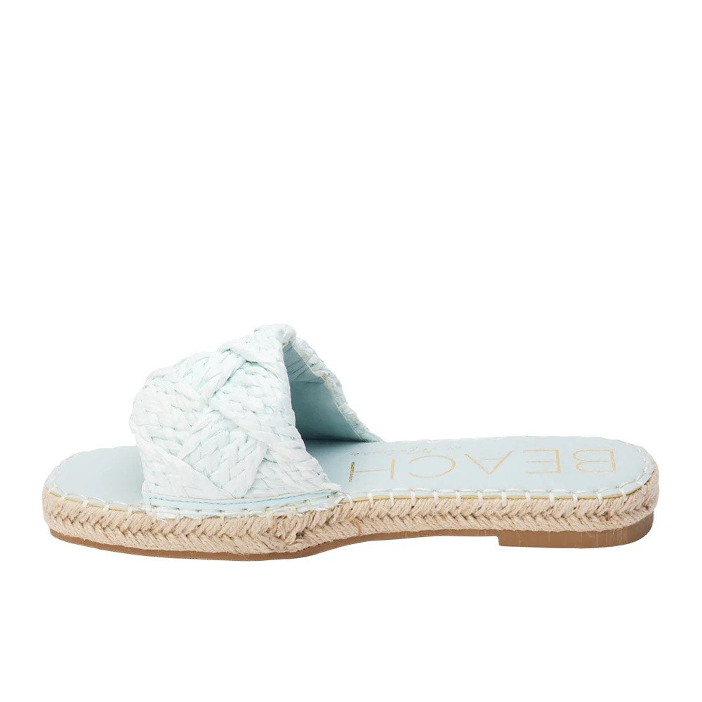 Beach by Matisse Ivy Espadrille Slide Sandals in Aqua
