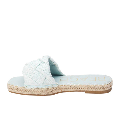 Beach by Matisse Ivy Espadrille Slide Sandals in Aqua