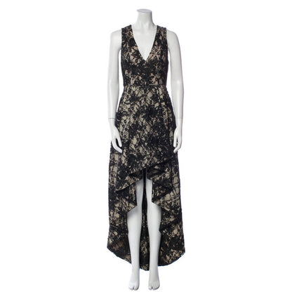 Alice + Oliviav V-Neck High Low Dress