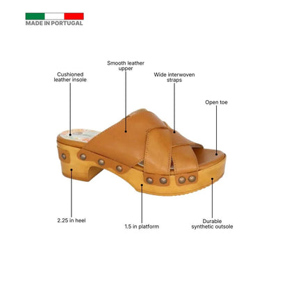 ERIC MICHAEL CHILI WOMEN'S SANDAL in Cognac