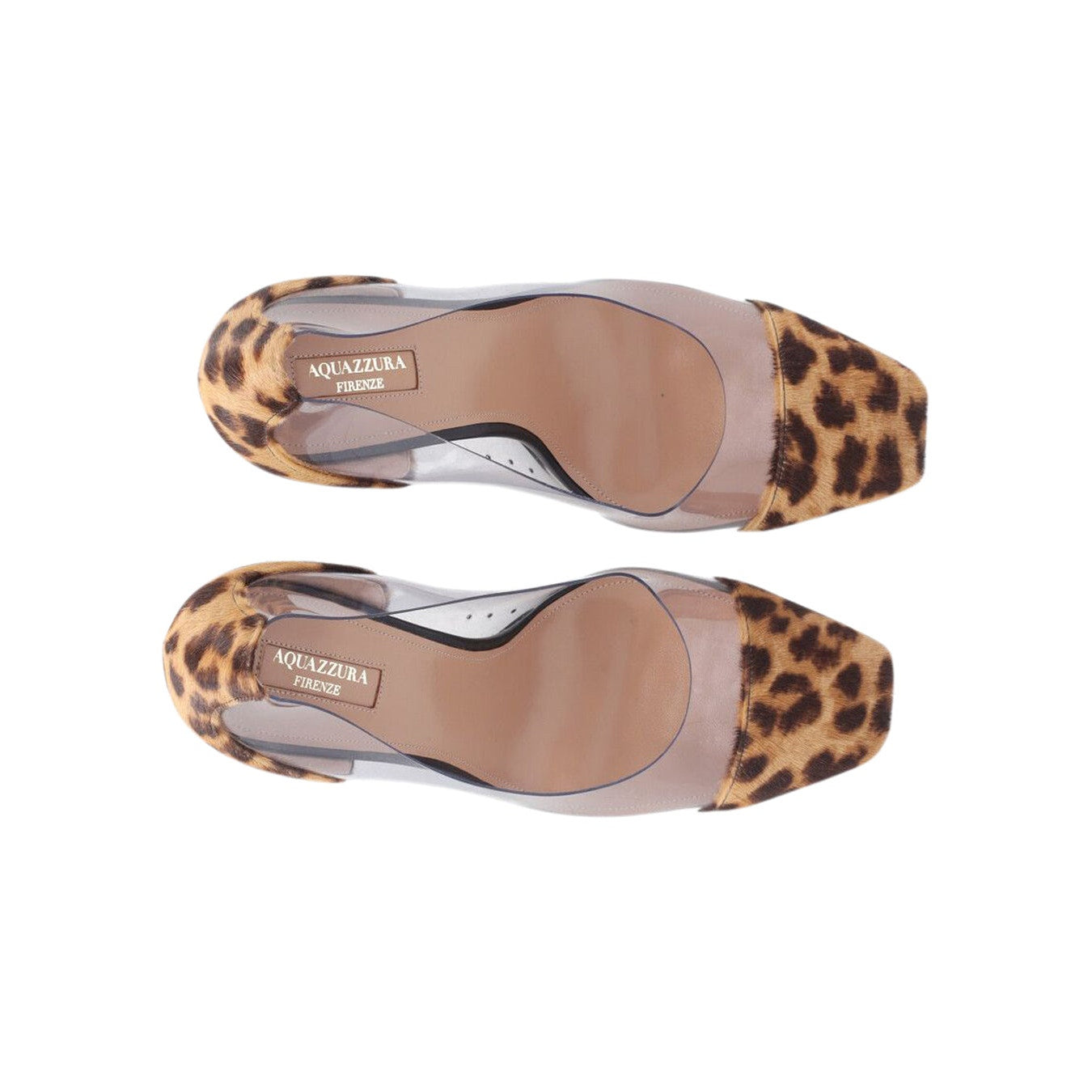 Aquazzura Optic 105 Pumps In Animal Print Ponyhair