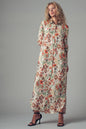 Urban Daizy Boho Floral Button-Down Midi Dress