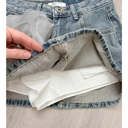 Madonna & Co Denim & Floral Skort