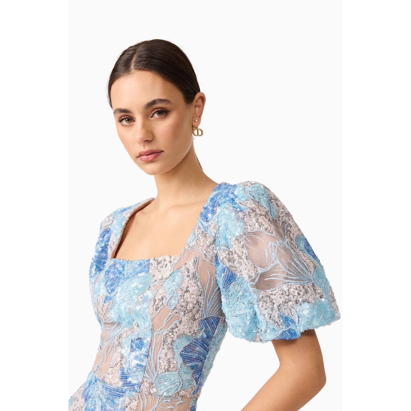 Elliatt Leoni Puff Sleeve Mini Dress