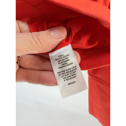 Halogen Button Front Orange Jacket