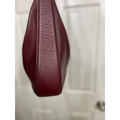 Marc Jacobs Recruit Leather Burgandy Hobo Handbag