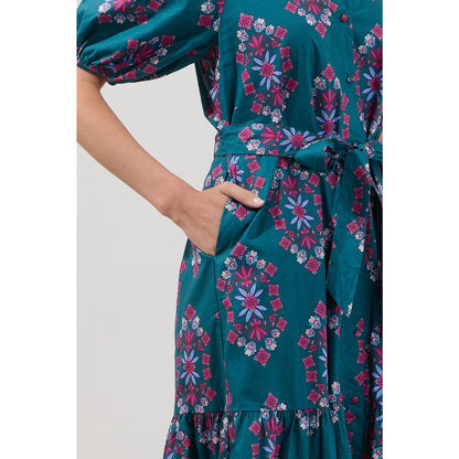 Sugarlips Wynette Tiered Midi Dress Folklore