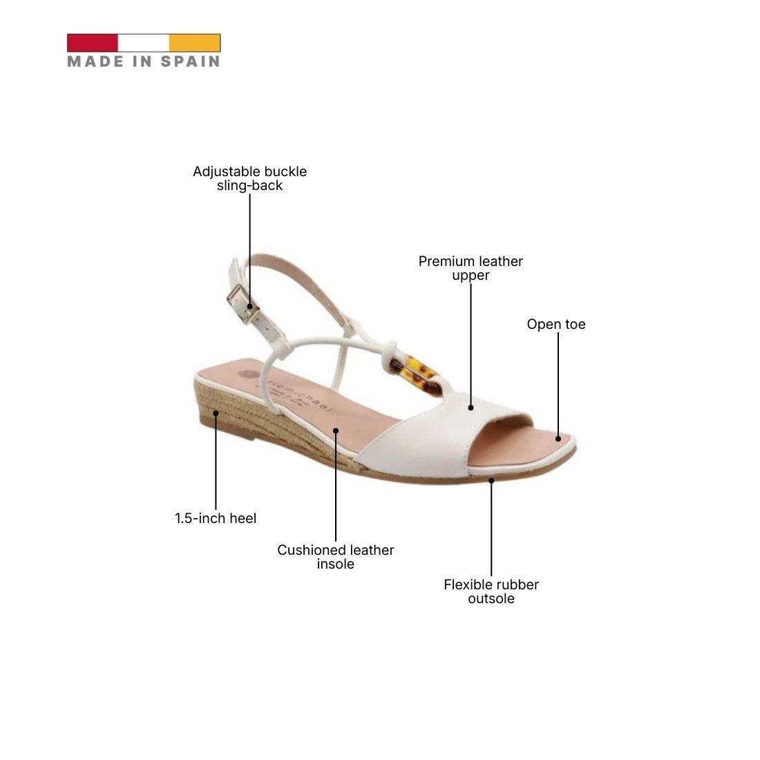 ERIC MICHAEL MIAMI WOMEN'S ESPADRILLE in White