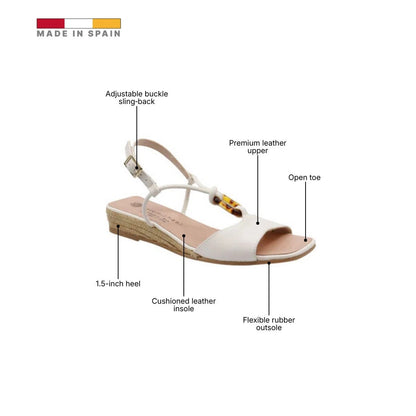 ERIC MICHAEL MIAMI WOMEN'S ESPADRILLE in White