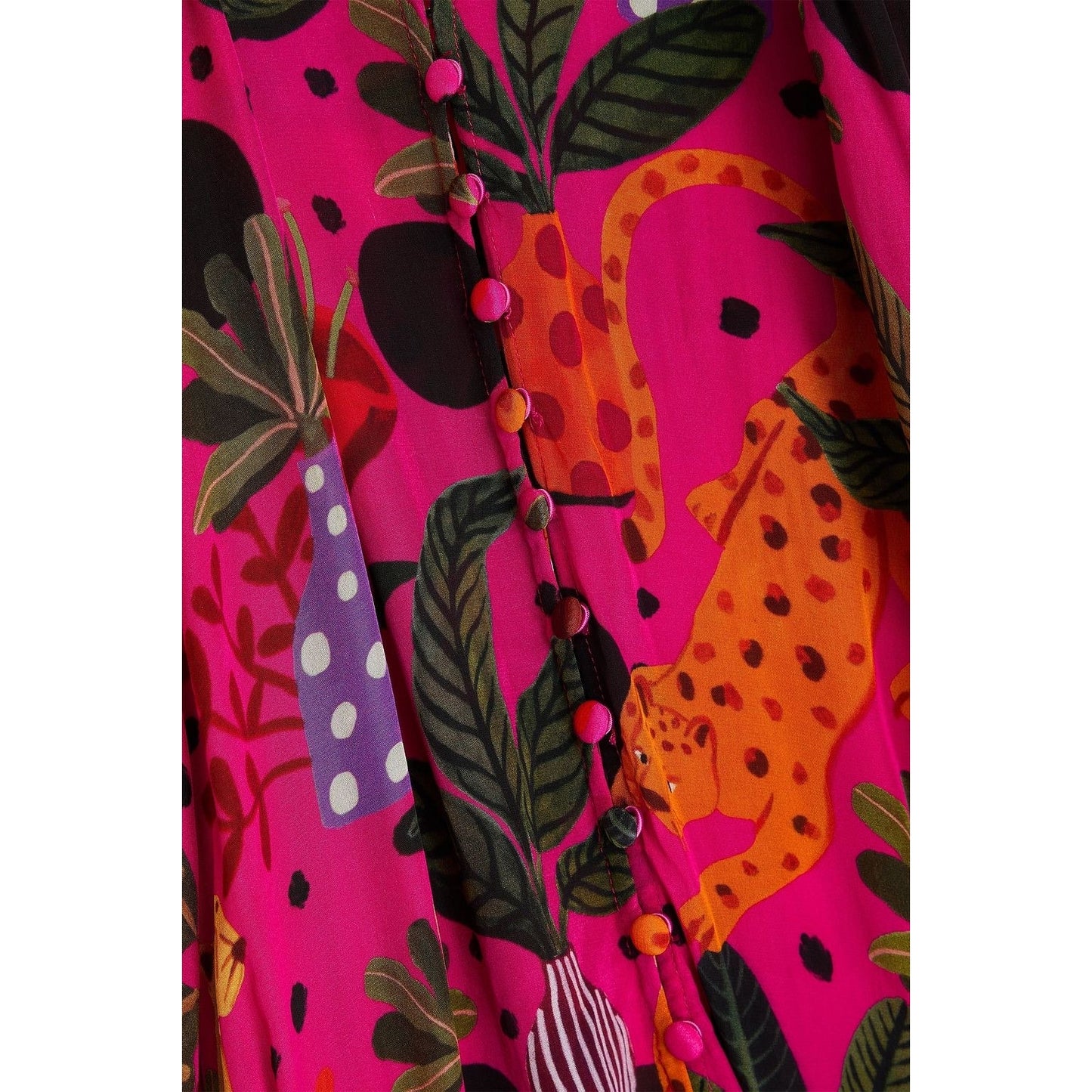 Farm Rio Pop Leopards Chemise Dress