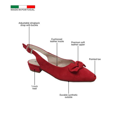 ERIC MICHAEL MELODY WOMEN'S HEEL in Red