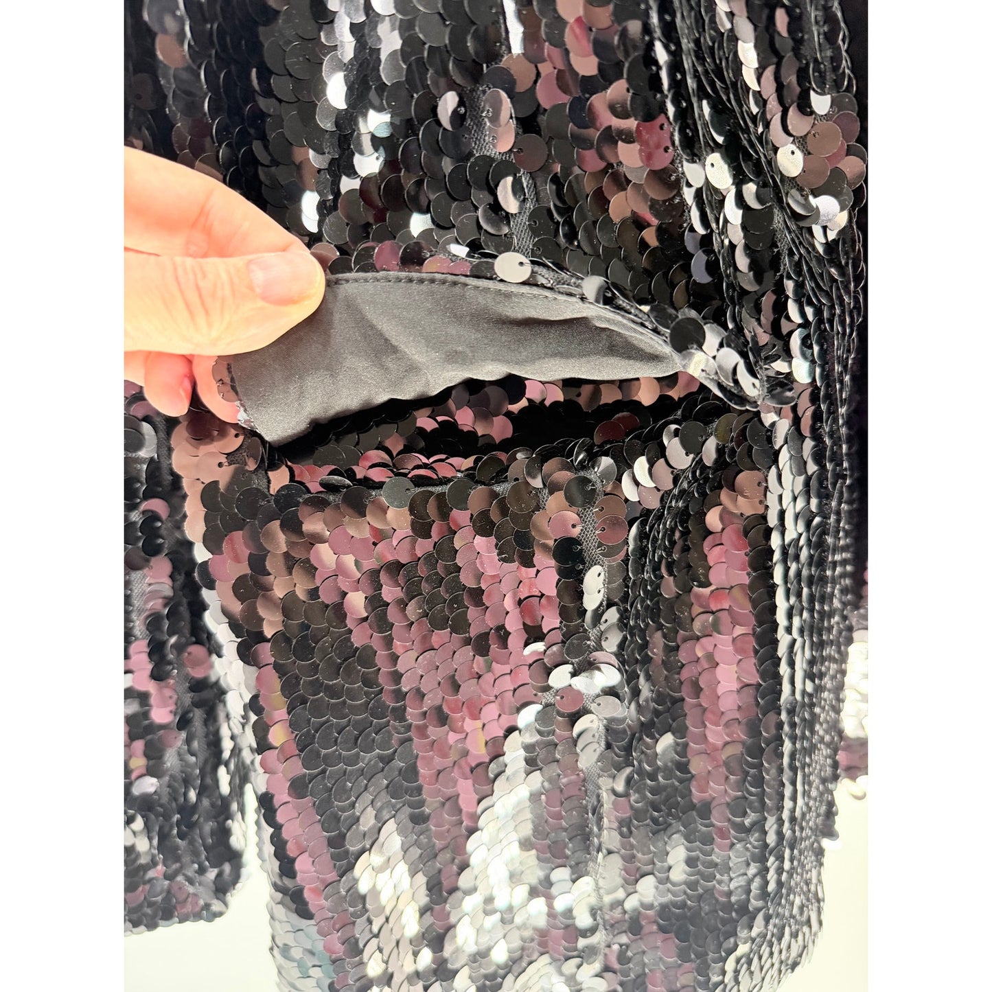 Azalea Wang Dubai Black Sequin Blazer