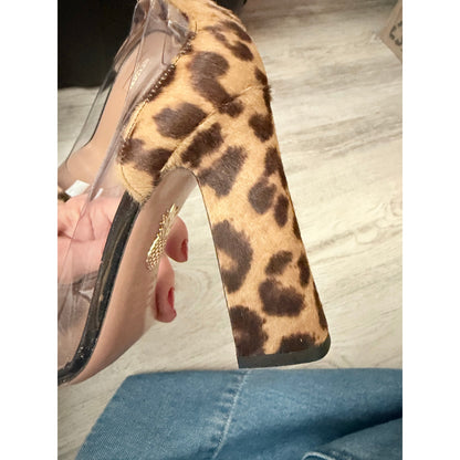 Aquazzura Optic 105 Pumps In Animal Print Ponyhair