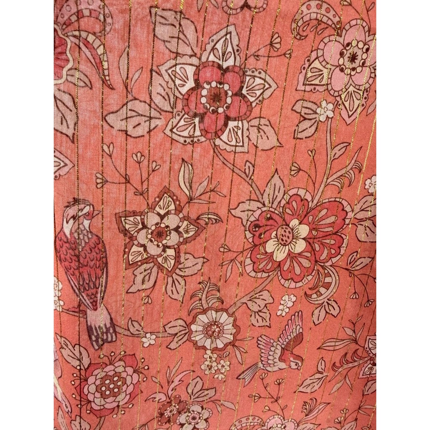 Strawberry Paris Floral Wide-Leg Pants