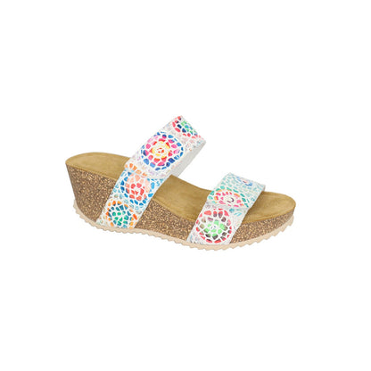 ERIC MICHAEL LILY WOMEN'S SANDAL in White Mosaic