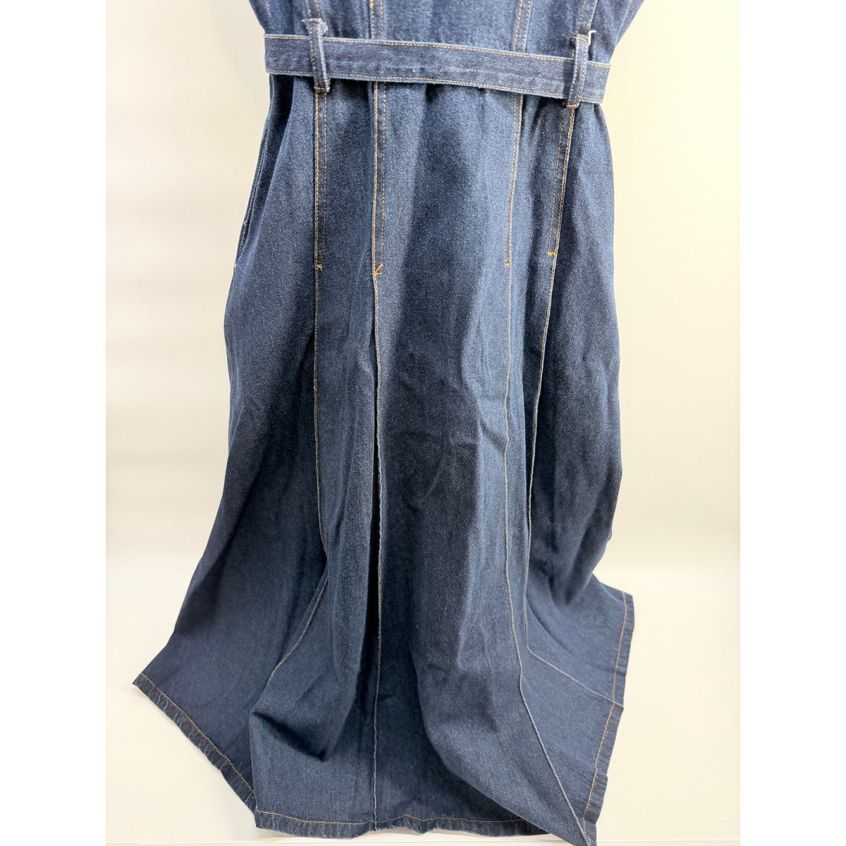 Kelsis Denim Midi Dress In Blue