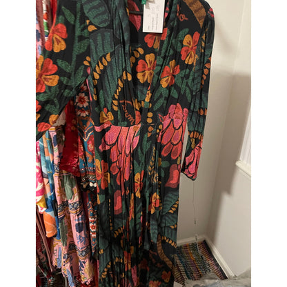 Farm Rio Long Sleeve Floral Maxi