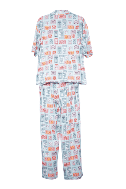 Katydid Traveling Matchbook Pajama Pants Set