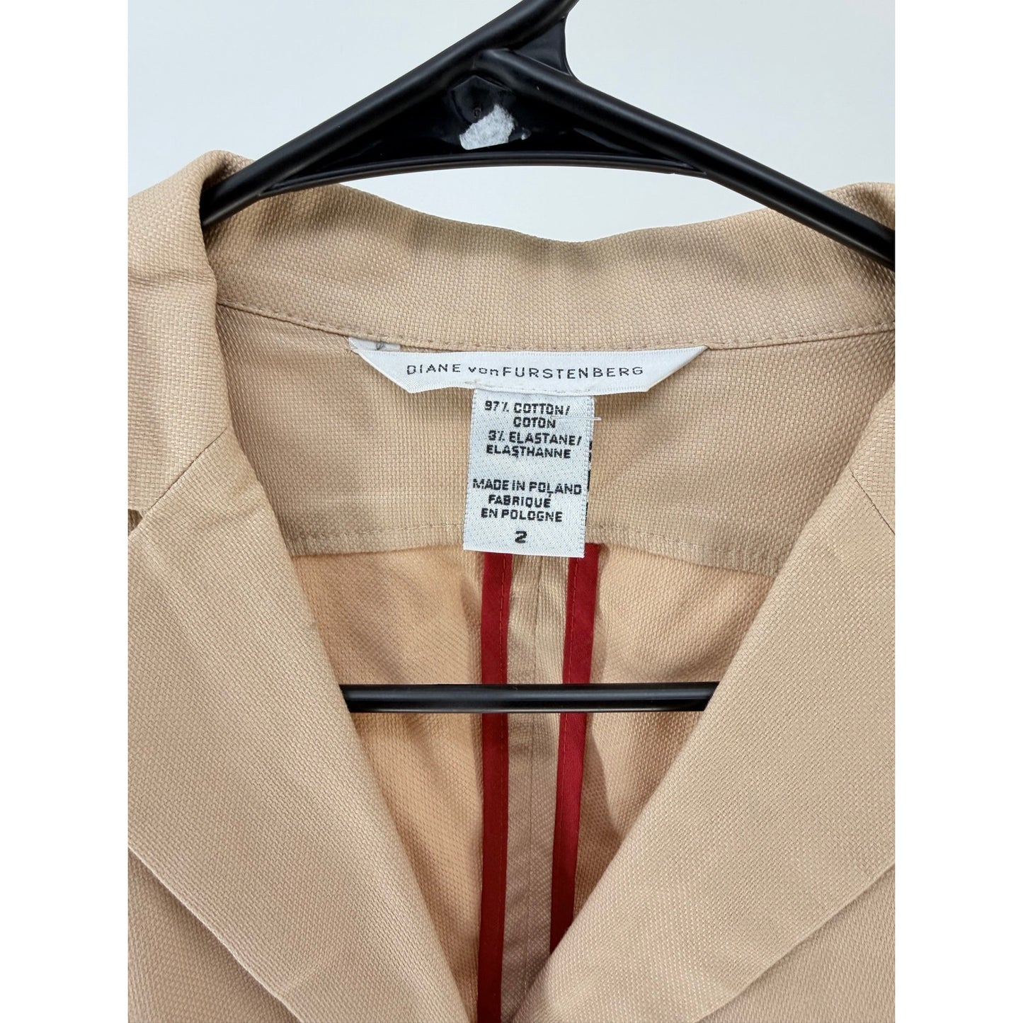 Diane Von Furstenberg Vintage Beige Suit