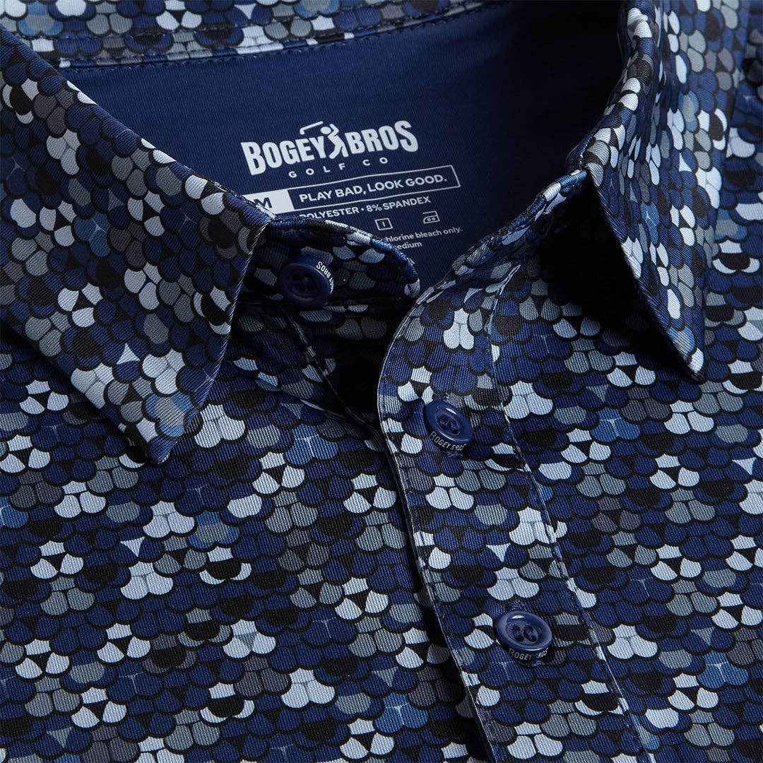 Bogey Bros Golf Co - Whale Tail - Navy - Polo