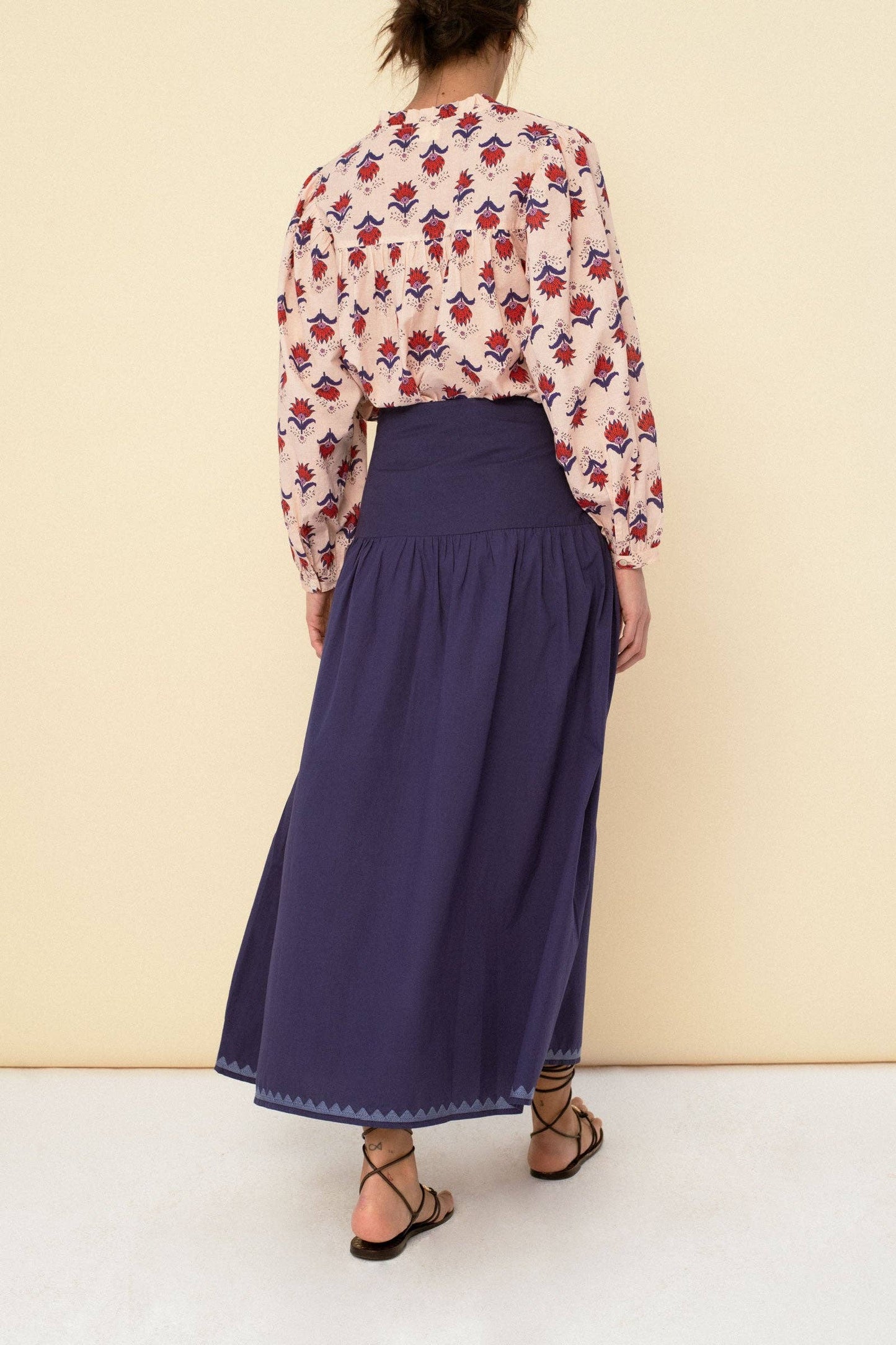 Maxi Length Skirt in Blue