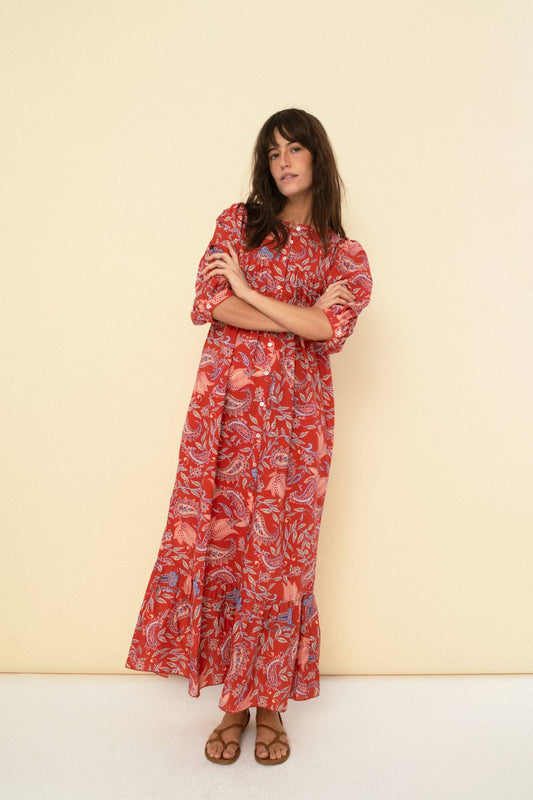 Sofia Dress in Terracotta
