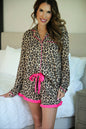 Jess Lea Prima Donna Leopard Ruffle Pajama Set