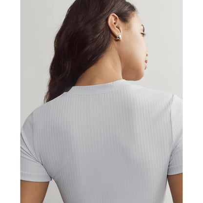 Rhone Grey Mist Modern Rib Tee