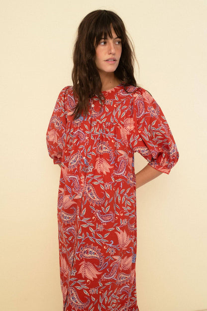 Sofia Dress in Terracotta