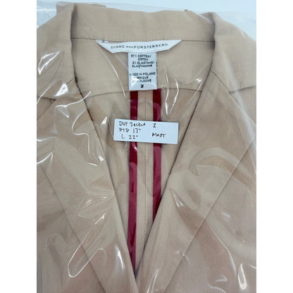 Diane Von Furstenberg Vintage Beige Suit