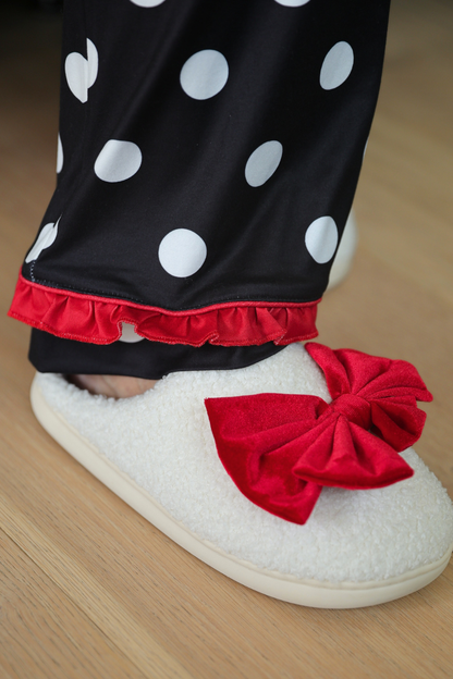 Jess Lea Dotty Darling Polka Dot Ruffle Pajama Set