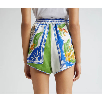 FARM Rio Tropical Destination Linen-Blend Short