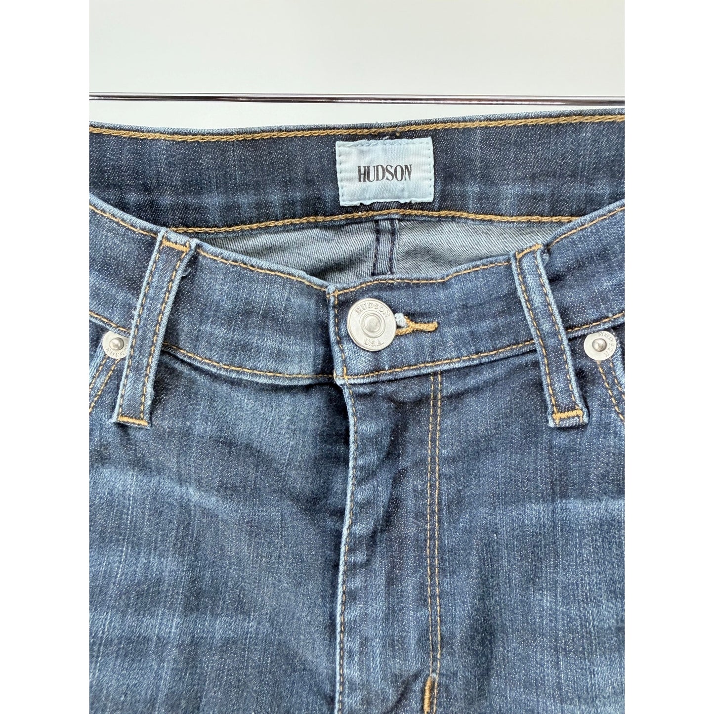 Hudson Beth Mid-Rise Baby Bootcut Jeans - Size 32