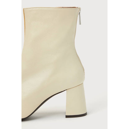 Intentionally Blank Tabatha Cream Combo Suede Leather Two-Tone Booties